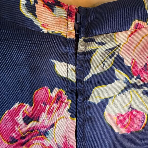 City Studio Maxi Skirt Juniors 1 Blue Floral Formal Evening Party Event Prom - Picture 9 of 12